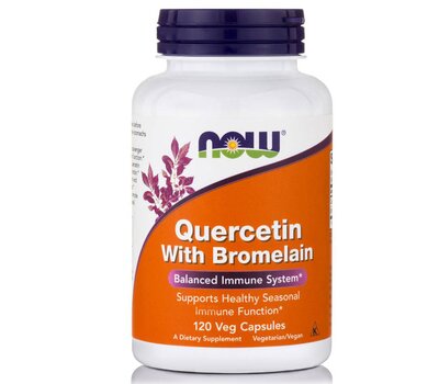 NOW FOODS Quercetin with Bromelain 120vcaps