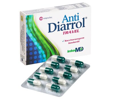  INTERMED Anti Diarrol πρόληψη & αντιμετώπιση της διάρροιας των ταξιδιωτών 10caps, fig. 1 