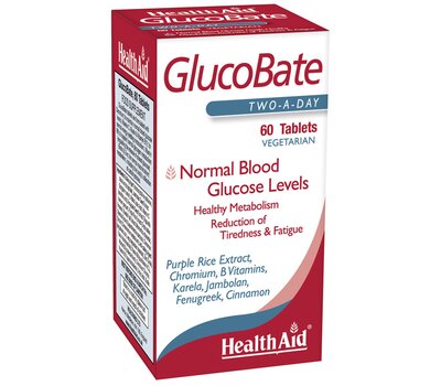  HEALTH AID GlucoBate 60 Veg Caps, fig. 1 