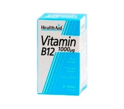  HEALTH AID Vitamin B12 Tablets (Cyanocobalamin) 1000μg 100Caps, fig. 1 