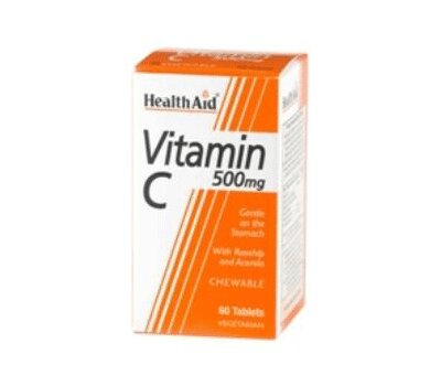  HEALTH AID Vitamin C 500mg 100 Chewable Tabs, fig. 1 