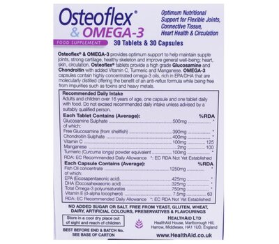  HEALTH AID Osteoflex & Omega 3 Duo 750mg 60Caps, fig. 2 