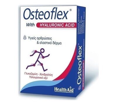 HEALTH AID OSTEOFLEX with HYALURONIC Γλυκοσαμίνη, Χονδροϊτίνη Υαλουρονικό οξύ 60 Tabs