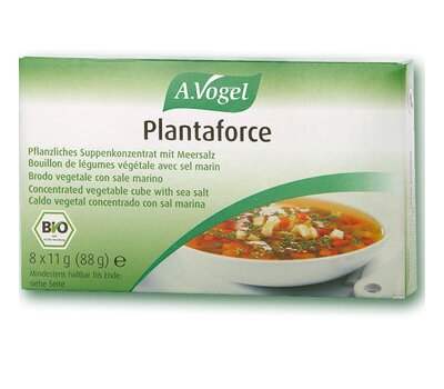 A.VOGEL Plantaforce Κύβοι λαχανικών για σούπες και μαγειρική από φυσικά φρέσκα λαχανικά, χυμό λαχανικών & αρωματικά φυτά 8x11gr