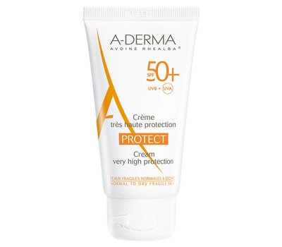 A-DERMA Protect Creme Αντιηλιακή Κρέμα Πολύ Υψηλής Προστασίας SPF50+ 40ml