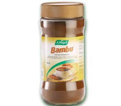 A.VOGEL Bambu Instant Φυτικός στιγμιαίος καφές χωρίς καφεΐνη από φρούτα και δημητριακά βιολογικής καλλιέργειας 100gr