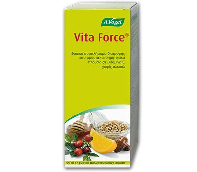 A.VOGEL Vitaforce Πολυβιταμινούχο Σιρόπι για Ενέργεια, Αντοχή, Περιόδους Έντονης Καταπόνησης ή Ανάρωσης 200ml