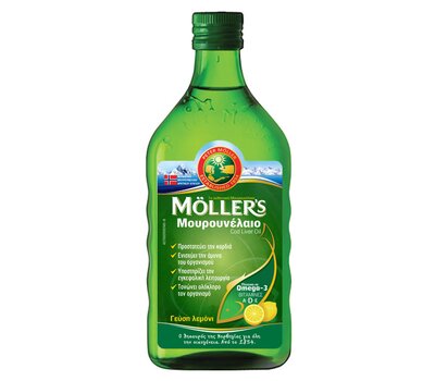 MOLLER'S Μουρουνέλαιο Lemon 250ml