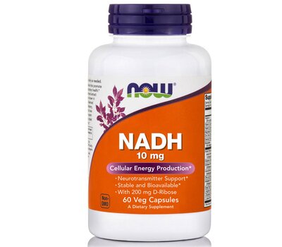 NOW FOODS NADH 10mg κατά της Κόπωσης 60Vcaps