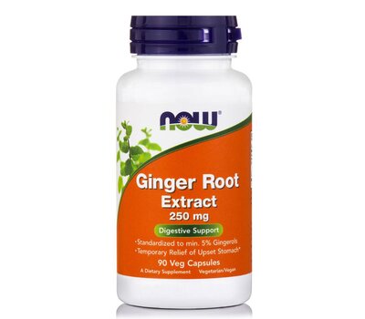 NOW FOODS Ginger Root Extract 250mg 90Vcaps