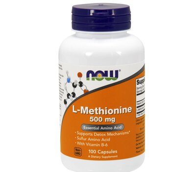 NOW FOODS L-Methionine 500mg w/ B-6 10mg 100caps