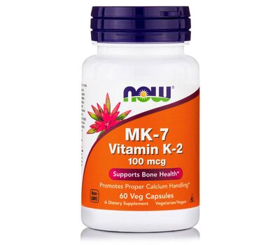 NOW FOODS Vitamin MK-7 (Vitamin K-2) 100 mcg 60vcaps