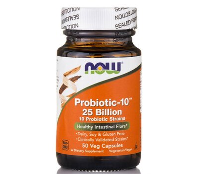 NOW FOODS Probiotic-10 25 Billion 50Vcaps