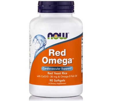 NOW FOODS Red Omega Salmon Oil 1000mg w/CoQ10 60mg 90softgels
