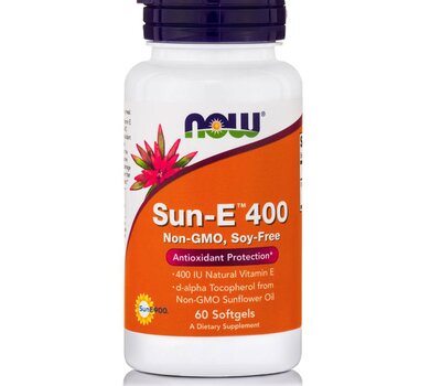 NOW FOODS Vitamin E-400 IU Sun 60softGels