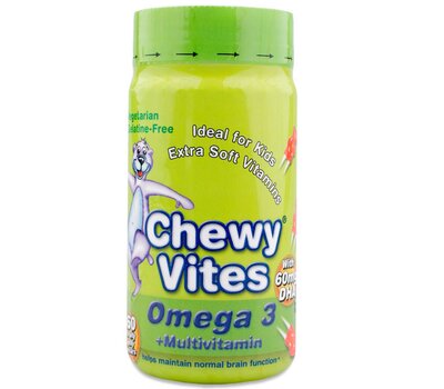 VICAN Chewy Vites Για Παιδιά - Omega 3 60 τεμάχια (αρκουδάκια)