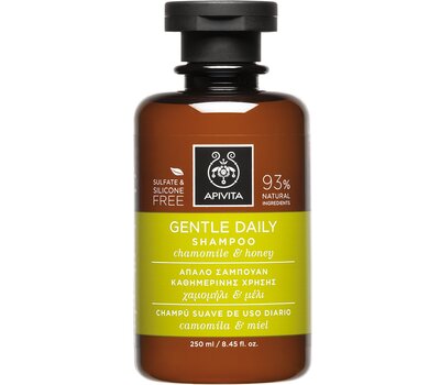 APIVITA Gentle Daily Shampoo Σαμπουάν για Συχνό Λούσιμο με Xαμομήλι & Mέλι 250ml