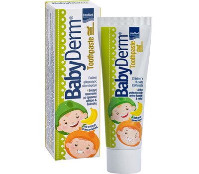 Babyderm Toothpaste Παιδική Οδοντόκρεμα με γεύση Μπανάνα 50ml