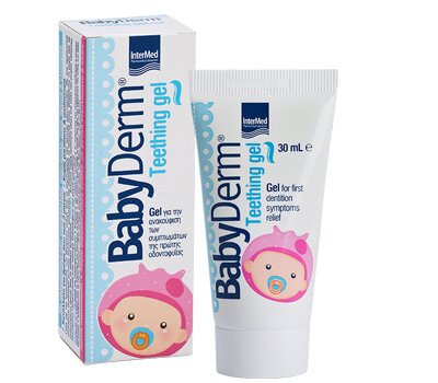 INTERMED Babyderm Teething gel Γέλη για την ανακούφιση των βρεφικών ούλων 30ml