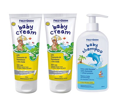  FREZYDERM Πακέτο Προσφοράς 2 (Δύο)  Baby Cream 175ml + 1 (Ένα) Baby Shampoo 300ml, fig. 1 