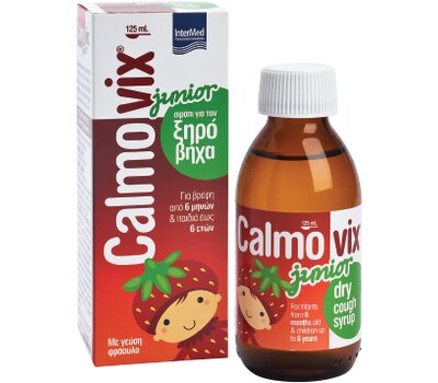 INTERMED Calmovix Junior Σιρόπι για τον Ξηρό Βήχα με Γεύση Φράουλα 125ml