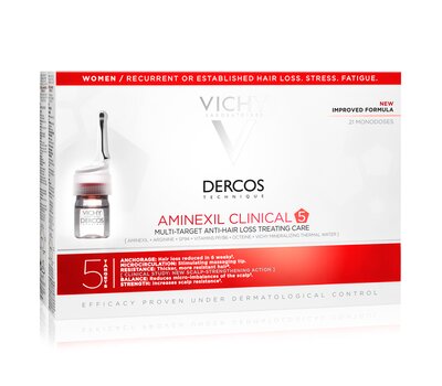 VICHY Dercos Aminexil Clinical Femme για τη Γυναικεία Τριχόπτωση (21ampx6ml)