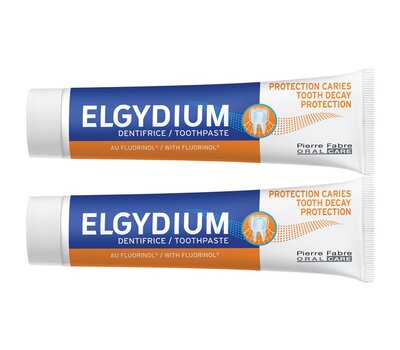 ELGYDIUM Πακέτο Προσφοράς Οδοντόκρεμα Κατά της Τερηδόνας με Fluorinol 75ml + Δώρο -50% στο Δεύτερο Προϊόν