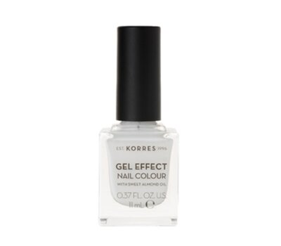 KORRES Gel Effect Nail Colour No.1 Blanc White Βερνίκι Νυχιών 11ml