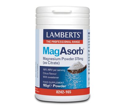 LAMBERTS MagAsorb 375mg as Citrate Powder 165g