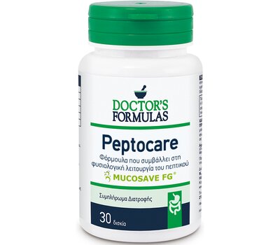 Doctor's Formulas Peptocare Φόρμουλα που συμβάλλει στη φυσιολογική λειτουργία του Πεπτικού, 30 κάψουλες