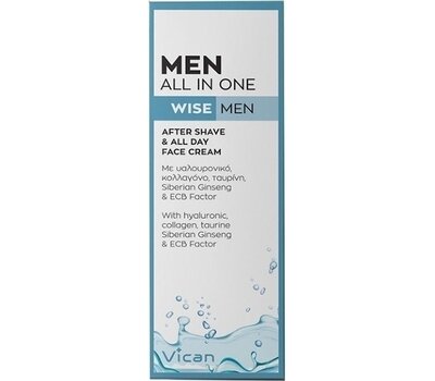 VICAN Wise Men All In One After Shave & All Day Face Cream, 50ml