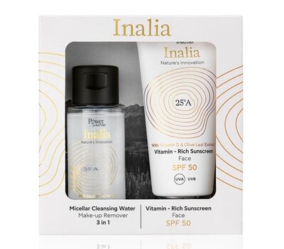  INALIA Promo Vitamin Rich Sunscreen Cream Face SPF50 50ml + Δώρο Micellar Cleansing Water 3 in 1 50ml, fig. 1 