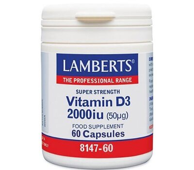 LAMBERT'S Βιταμίνη D3 2000iu (50mg) 60Caps, fig. 1 