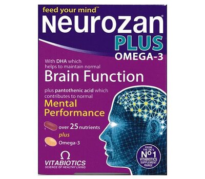  VITABIOTICS Neurozan Plus Omega 3 Συμπλήρωμα Διατροφής για Σωστή Εγκεφαλική Λειτουργία 56Caps, fig. 1 