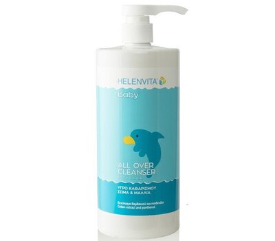  HELENVITA Baby All Over Cleanser Υγρό Καθαρισμού για Σώμα & Μαλλιά 1lt, fig. 1 
