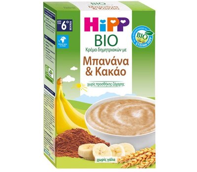  HIPP Κρέμα Μπανάνα Κακάο χωρίς Γάλα από τον 6ο μήνα 200g, fig. 1 