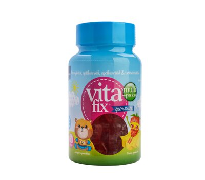  INTERMED Vitafix Multi & Probio Gummies 60τεμ (Παιδικά Ζελεδάκια με Βιταμίνες, Πρεβιοτικά & Προβιοτικά για Παιδιά 4 Ετών+), fig. 1 