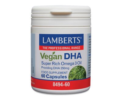  LAMBERTS Vegan DHA Super Rich Omega 3 Oil 60Caps, fig. 1 