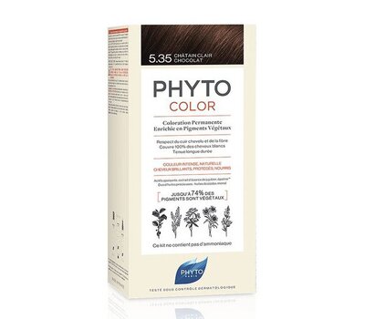  PHYTO Phytocolor Μόνιμη Βαφή Μαλλιών 5.35 Καστανό Ανοιχτό Σοκολατί, fig. 1 