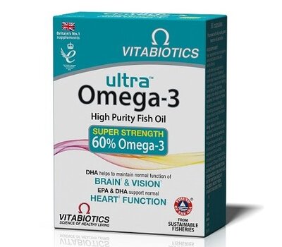  VITABIOTICS Ultra Omega-3 High Purity Fish Oil 60 Καψούλες, fig. 1 