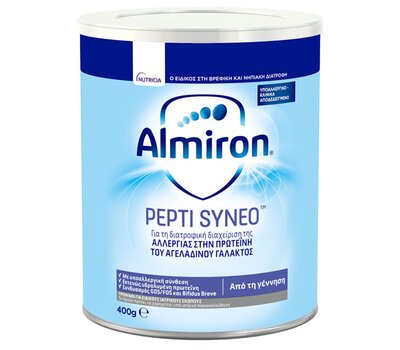  NUTRICIA Almiron  Pepti Syneo 0m+ Γάλα για Αλλεργίες στην Πρωτεΐνη του Γάλακτος, 400gr, fig. 1 