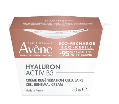  AVENE Hyaluron Activ B3 Creme Regeneration Cellulaire Κρέμα Προσώπου Με Υαλουρονικό Οξύ Για Αντιγήρανση Refill 50ml, fig. 1 