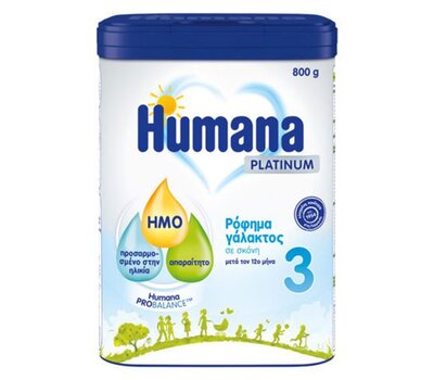  HUMANA Platinum 3 Ρόφημα Γάλακτος σε Σκόνη μετά τον 12ο μήνα 800g, fig. 1 