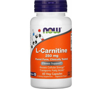  NOW FOODS L-Carnitine 250mg 60 φυτικές κάψουλες, fig. 1 
