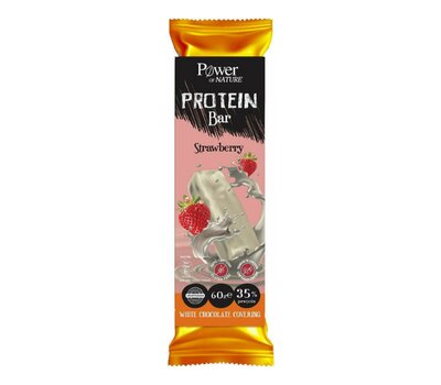 POWER HEALTH Protein Bar, Strawberry & White Chocolate, Μπάρα με 35% Πρωτεΐνη, 60gr, fig. 1 