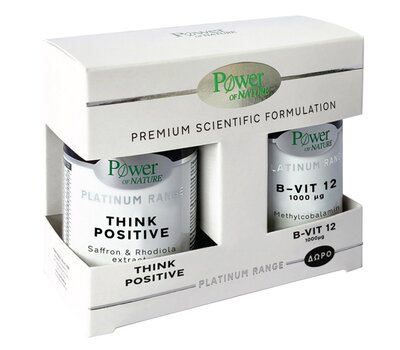  POWER HEALTH Platinum Range Promo Think Positive 30caps & Δώρο B-Vit 12 1000μg 20tabs, fig. 1 