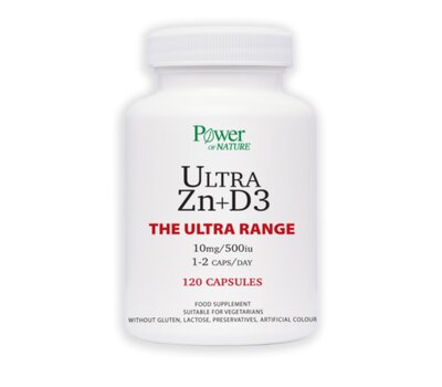  POWER HEALTH Ultra ZN+D3, The Ultra Range 10mg, 1-2Caps/Day, 120caps, fig. 1 