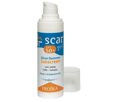  FROIKA Scar Gel Sunscreen SPF50, Αναπλαστικό Αντηλιακό Τζελ 30ml, fig. 1 