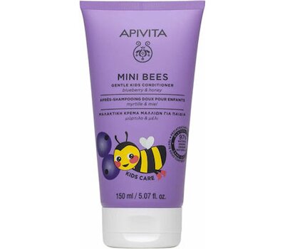 APIVITA Mini Bees Gentle Kids Conditioner Blueberry & Honey, Conditioner Μαλλιών για Παιδιά Μύρτιλο & Μέλι 150ml, fig. 1 