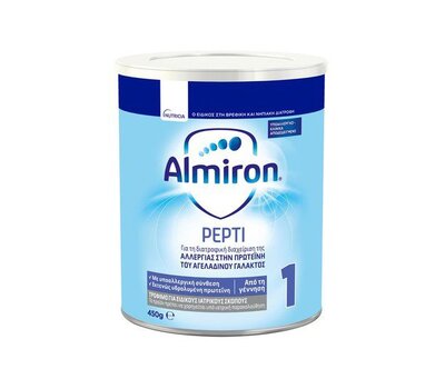  NUTRICIA Almiron Pepti 1 Ειδικό για Βρέφη 0-6 Μηνών με Διαγνωσμένη Αλλεργία στη Πρωτεϊνη του Αγελαδινού Γάλακτος, 450gr, fig. 1 